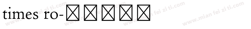times ro字体转换
